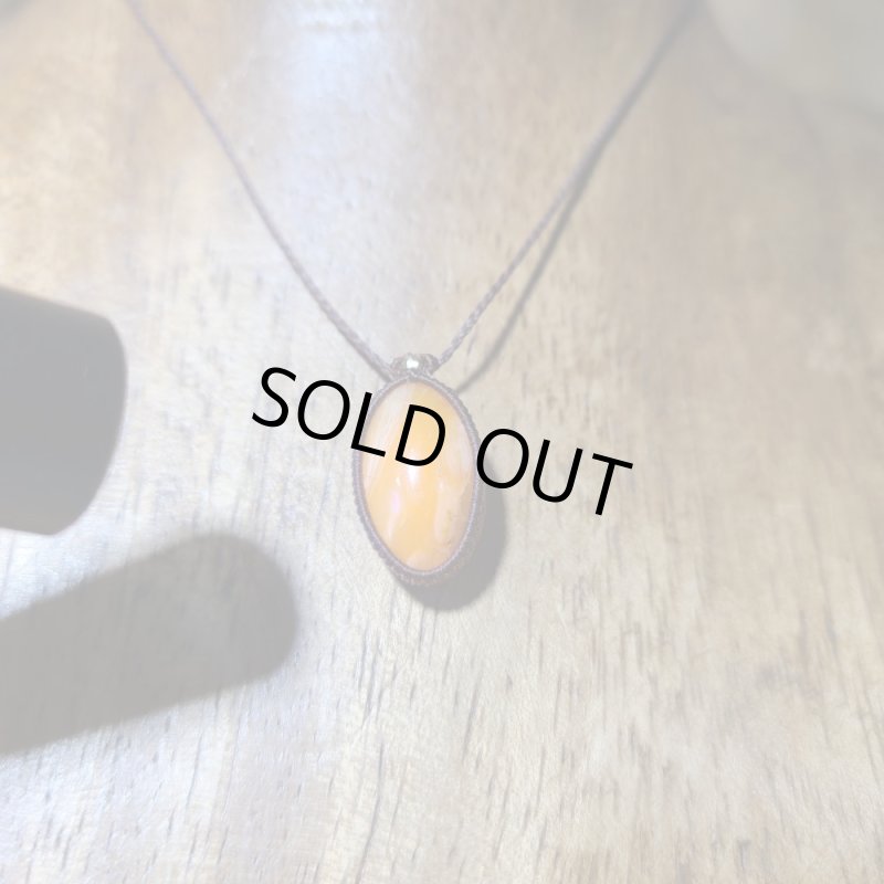 画像7: ★05/08再UP★北海道然別蛍光オパール☆アイヌの唄：超希少石：国内カボション研磨：先生作品：アイヌの紋章2 (7)