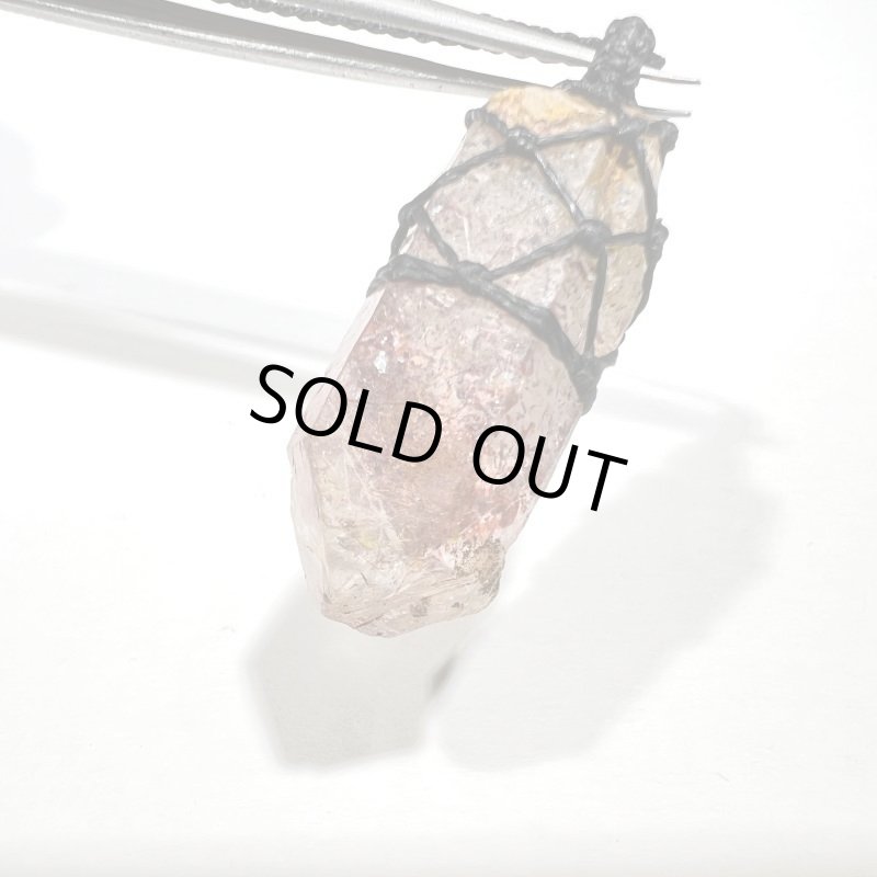 画像3: ☆10/26UP☆奇跡のファイヤークォーツ原石ポイント水晶:大変珍しい激レアな水晶:ファントム:火の誠1 (3)