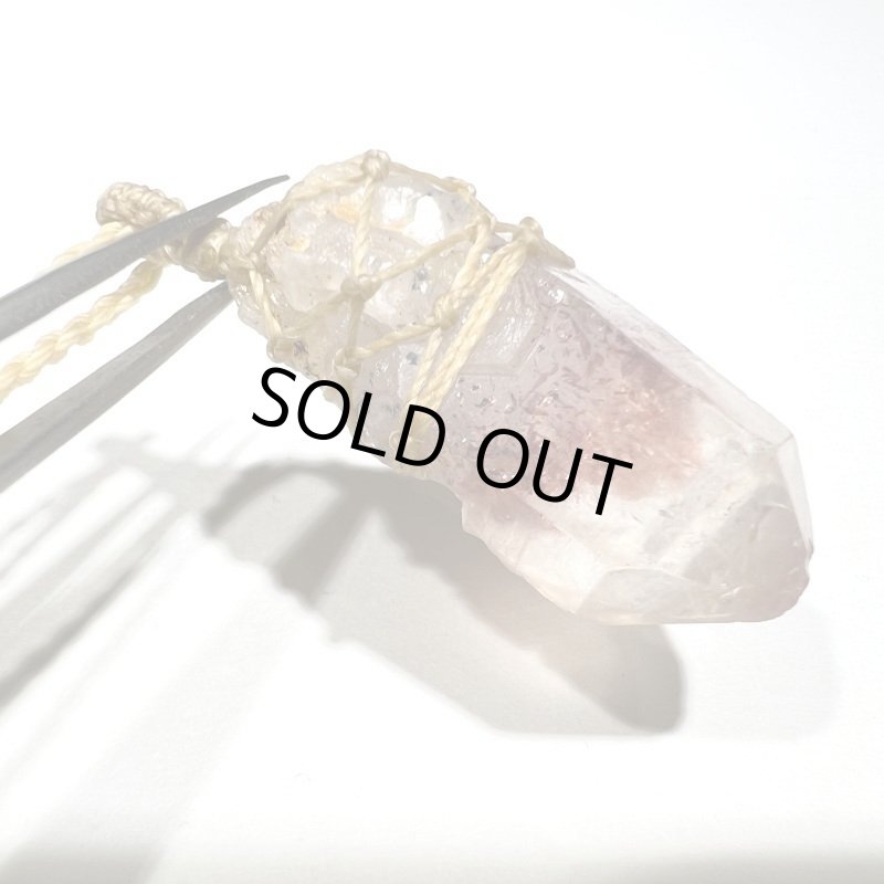 画像2: ☆10/26UP☆奇跡のファイヤークォーツ原石ポイント水晶：大変珍しい激レアな水晶：ファントム：火の誠2 (2)