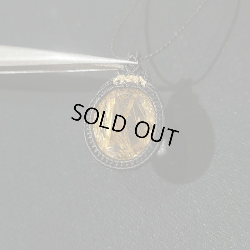 画像2: ☆12/14UP☆：ゴールドルチルクォーツ：ハイクオリティ：先生作品：金の天然の柱が石の中に：金の上昇3 (2)