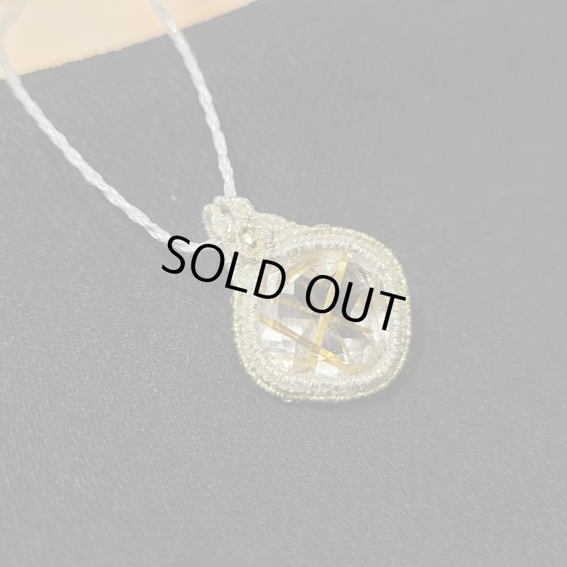 画像3: ☆12/14UP☆：ゴールドルチルクォーツ：ハイクオリティ：先生作品：金と銀の編み込み世界：金の上昇2 (3)