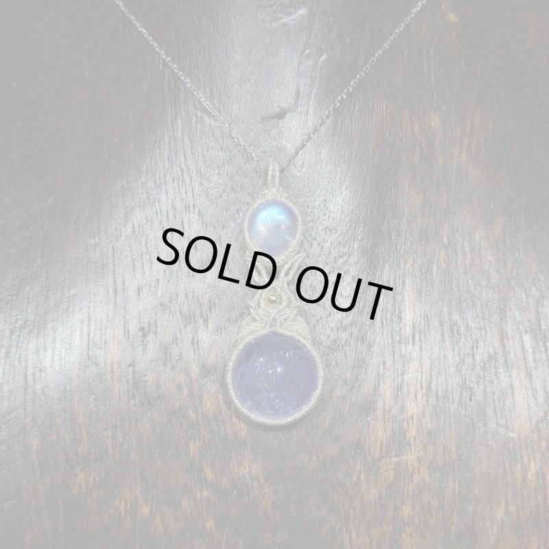 画像5: ☆12/14UP☆：ロイヤルレインボームーンストーン×タンザナイト：先生作品：ハイクオリティ：カケラーの夕べ4 (5)