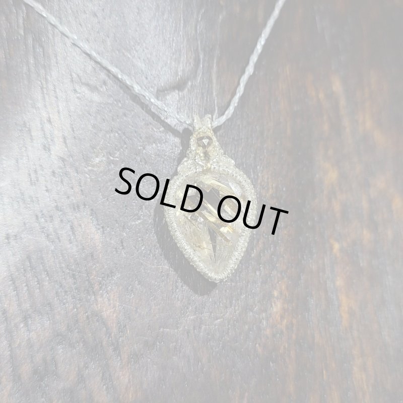 画像3: ☆12/14UP☆:ゴールドルチルクォーツ:ハイクオリティ:先生作品:金と銀の編み込み世界:金の上昇1 (3)