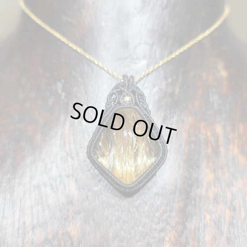 画像5: ☆12/14UP☆:ゴールドルチルクォーツ:ハイクオリティ:先生作品:金の天然の柱が石の中に:金の上昇4 (5)