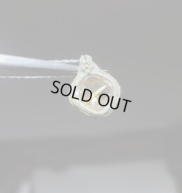 画像2: ☆12/14UP☆：ゴールドルチルクォーツ：ハイクオリティ：先生作品：金と銀の編み込み世界：金の上昇2 (2)