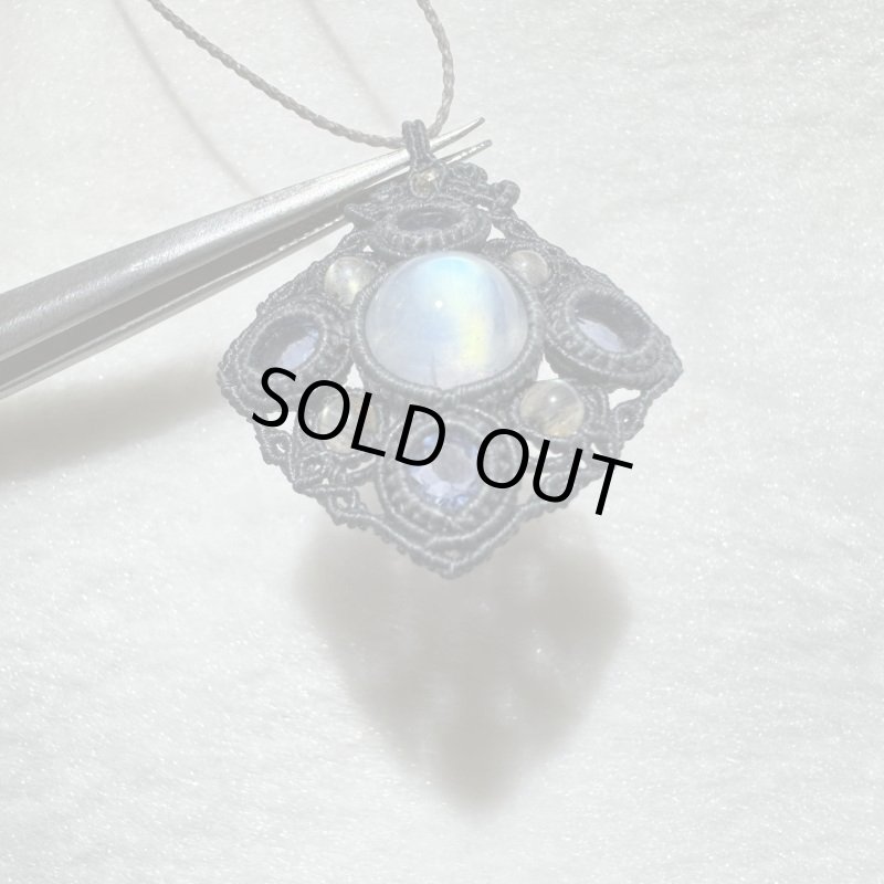 画像4: ☆01/29UP☆月の波動：ロイヤルレインボームーンストーン：先生作品：ブルーフローライト：ラブラドライト：ラニアケア超銀河団 (4)