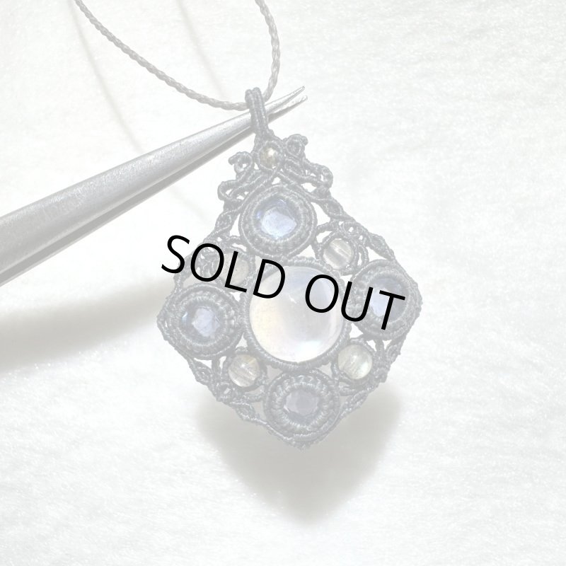 画像3: ☆01/29UP☆月の波動：ロイヤルレインボームーンストーン：先生作品：ブルーフローライト：ラブラドライト：ラニアケア超銀河団 (3)