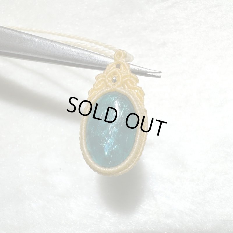 画像1: ☆01/29UP☆アパタイト：先生作品：銀色のシラー：マクラメジュエリー：ライマンブレイク銀河 (1)