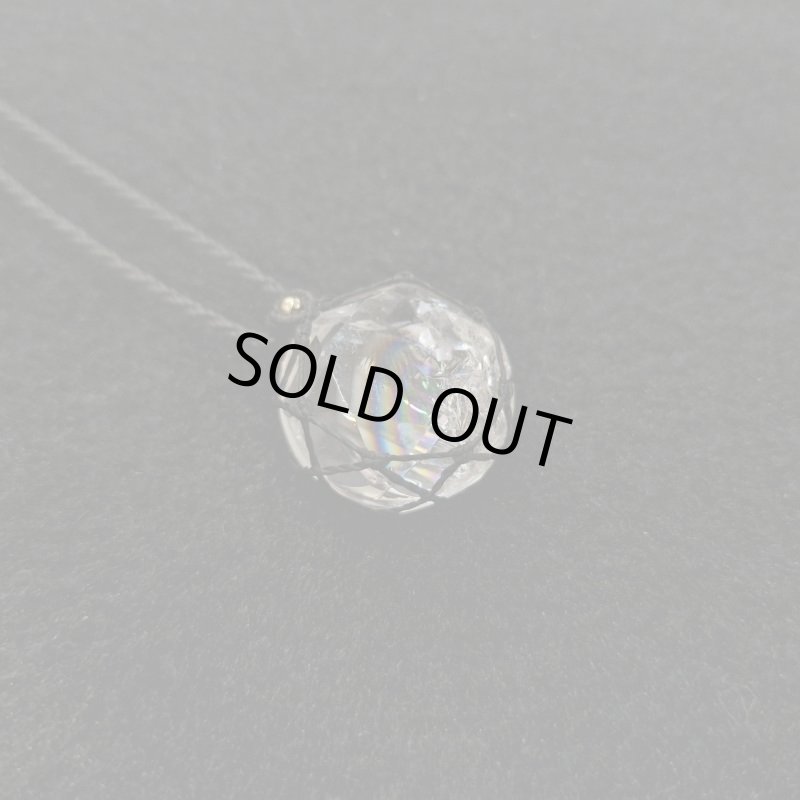 画像2: ☆06/05UP☆マクラメデザイン：ヘキサゴン6角形アイリスクォーツ：特注カット:虹と六角形の世界：スカイレインボー6 (2)