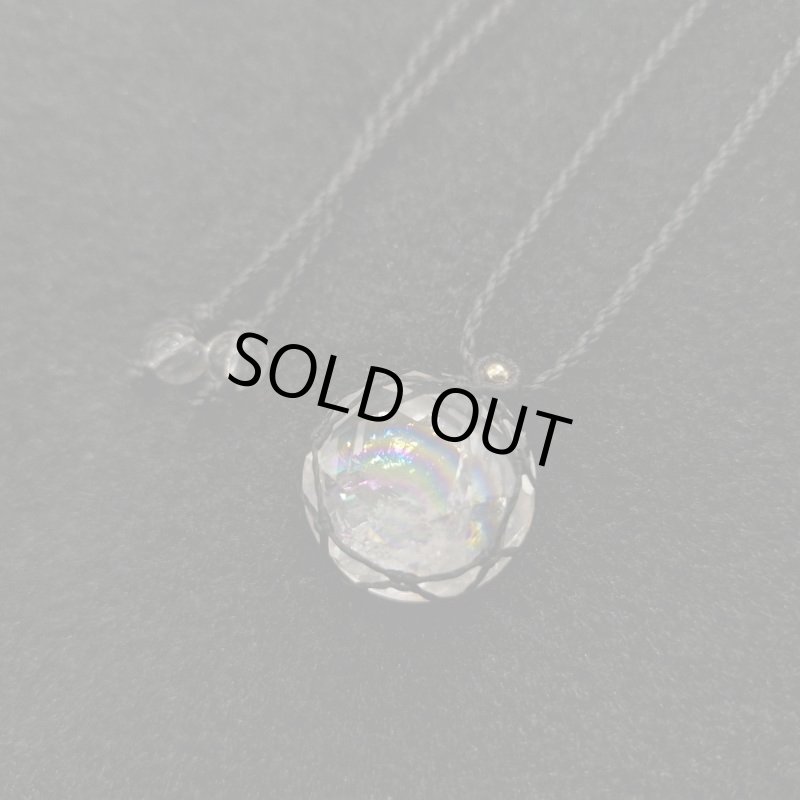 画像2: ☆06/05UP☆マクラメデザイン:ヘキサゴン6角形アイリスクォーツ:特注カット:虹と六角形の世界:スカイレインボー1 (2)