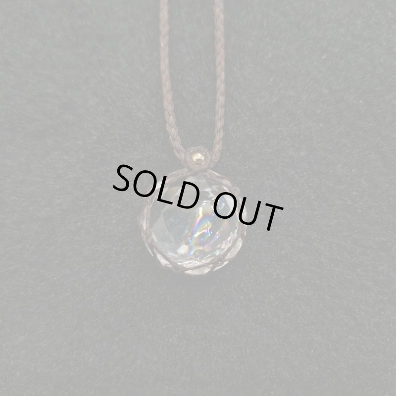 画像2: ☆06/05UP☆マクラメデザイン:ヘキサゴン6角形アイリスクォーツ:特注カット:虹と六角形の世界:スカイレインボー8 (2)