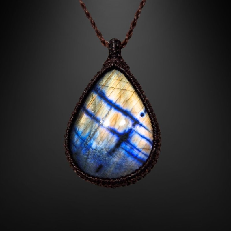 画像2: ☆07/18UP☆レインボーラブラドライト:青い光を発する美しいハイクオリティ天然ラブラドライト:レインボーガイダンス7 (2)