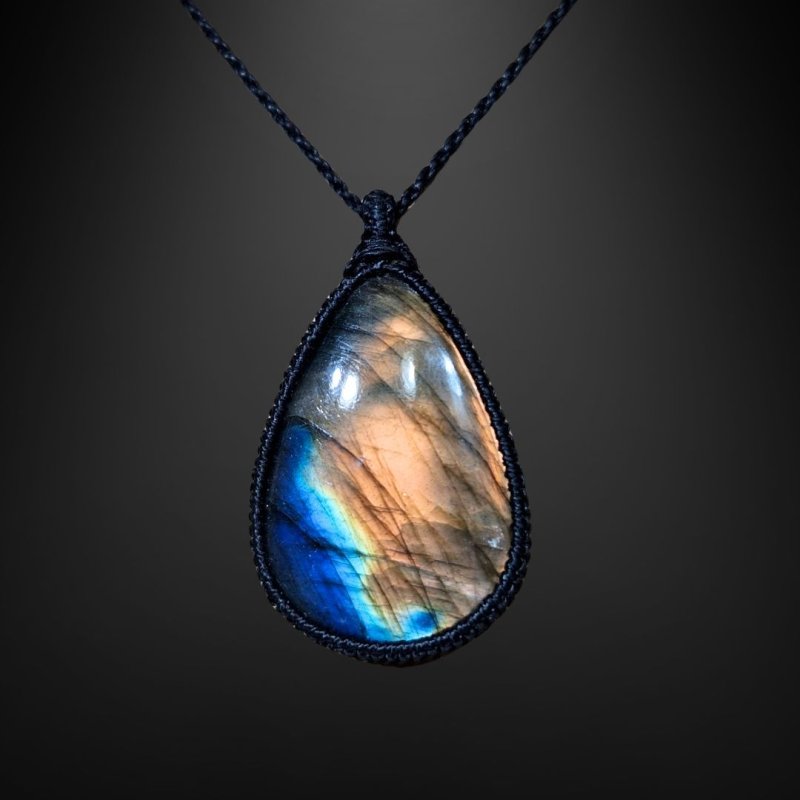 画像2: ☆07/18UP☆レインボーラブラドライト:青い光を発する美しいハイクオリティ天然ラブラドライト:レインボーガイダンス2 (2)