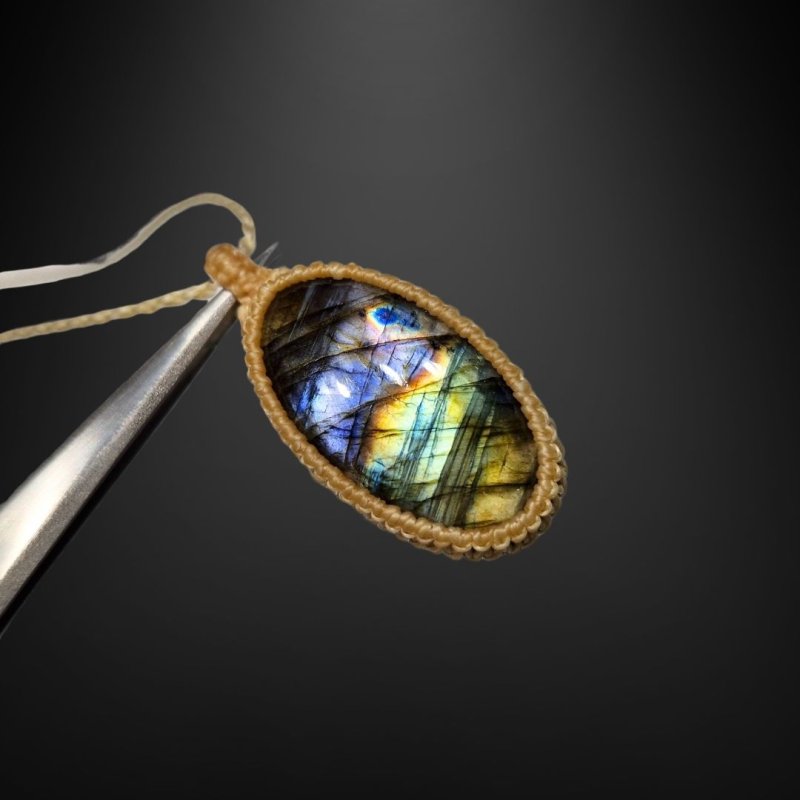 画像2: ☆07/18UP☆レインボーラブラドライト:青い光を発する美しいハイクオリティ天然ラブラドライト:レインボーガイダンス9 (2)