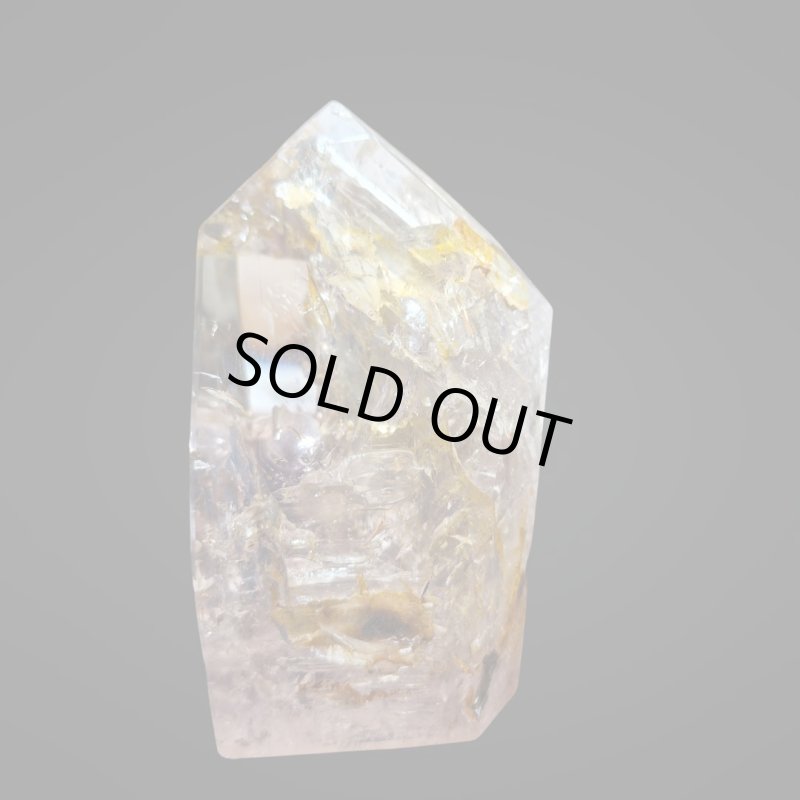 画像2: ☆07/19UP☆天然水入り水晶：天然クォーツ原石：アメジストファントム：シトリン (2)