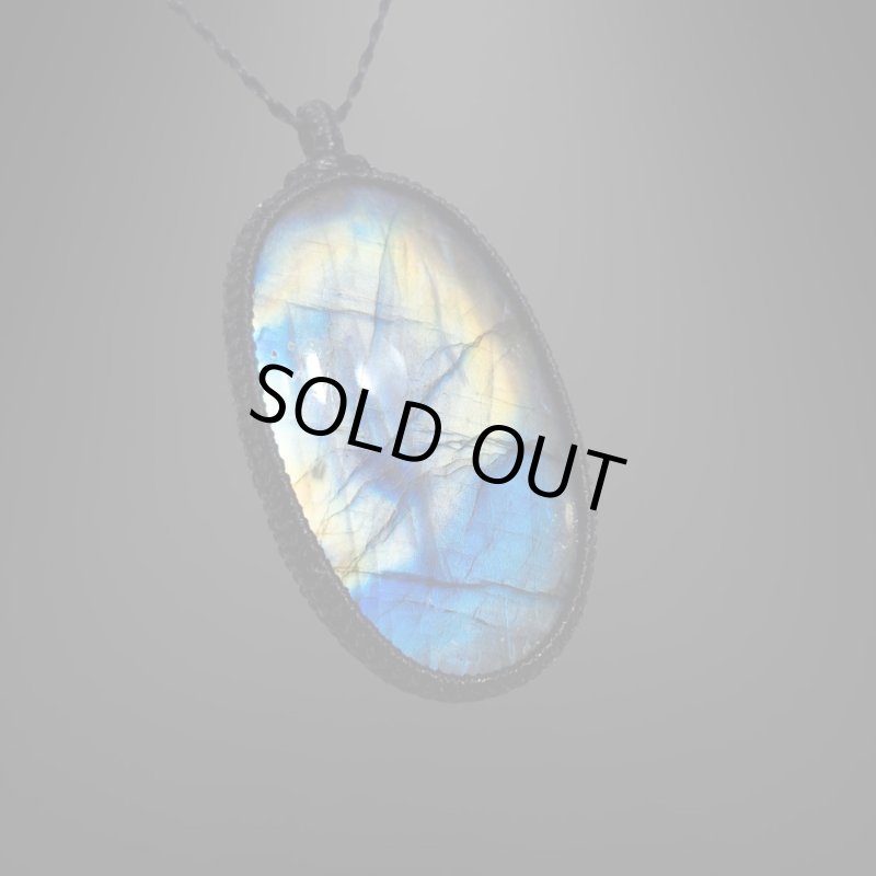 画像1: ☆08/19UP☆アウトレット→角度→20000円【格安販売】レインボーラブラドライト：青い光を発する美しいハイクオリティ天然ラブラドライト：星空の神話 (Myth of the Starry Sky) (1)