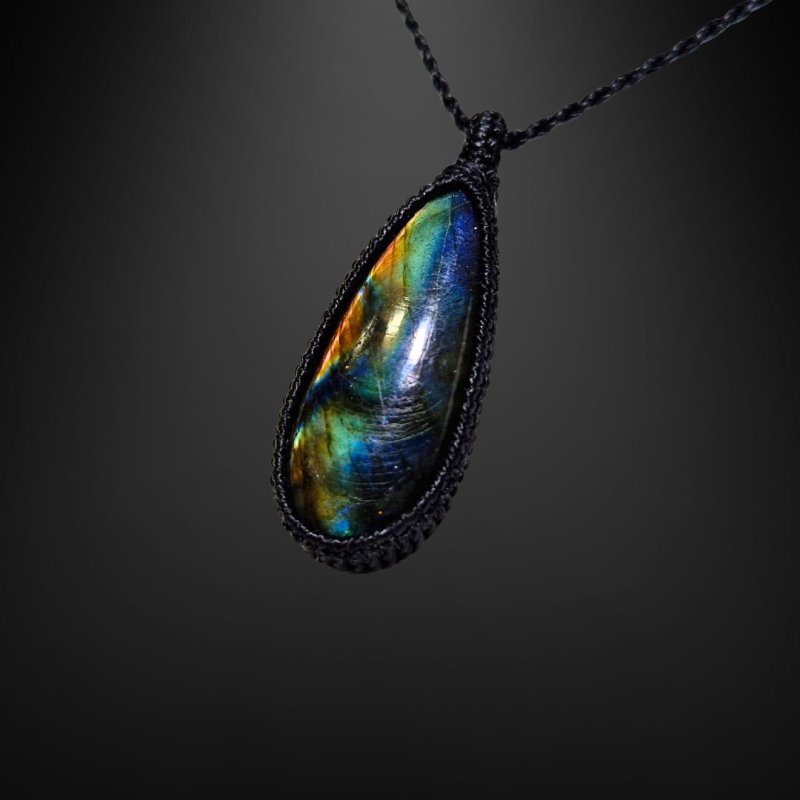 画像3: ☆07/18UP☆レインボーラブラドライト:青い光を発する美しいハイクオリティ天然ラブラドライト:天の川の夢 (Milky Way Dreams) (3)