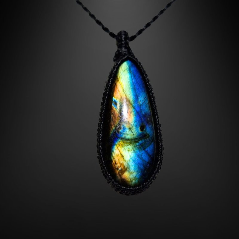 画像2: ☆07/18UP☆レインボーラブラドライト:青い光を発する美しいハイクオリティ天然ラブラドライト:天の川の夢 (Milky Way Dreams) (2)