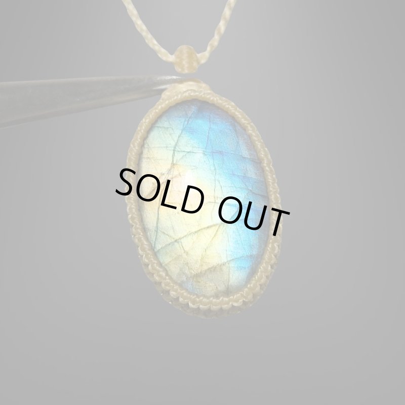 画像1: ☆09/16UP☆レインボーラブラドライト：青い光を発する美しいハイクオリティ天然ラブラドライト：ゼンマンダラ (1)