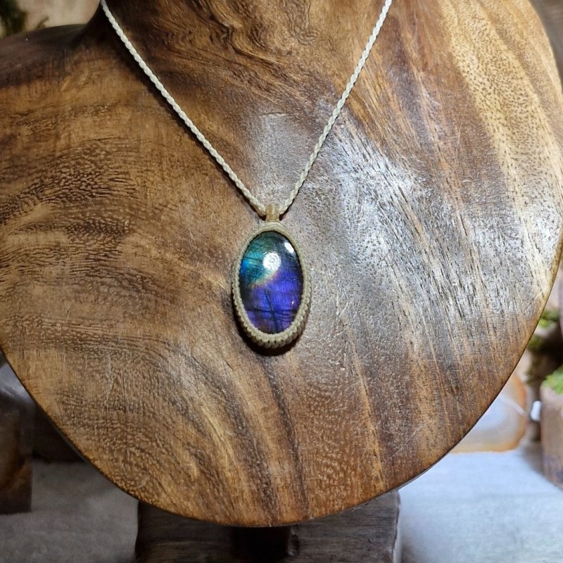 画像5: ☆09/16UP☆レインボーラブラドライト：青い光を発する美しいハイクオリティ天然ラブラドライト：サンクチュアリリング (5)