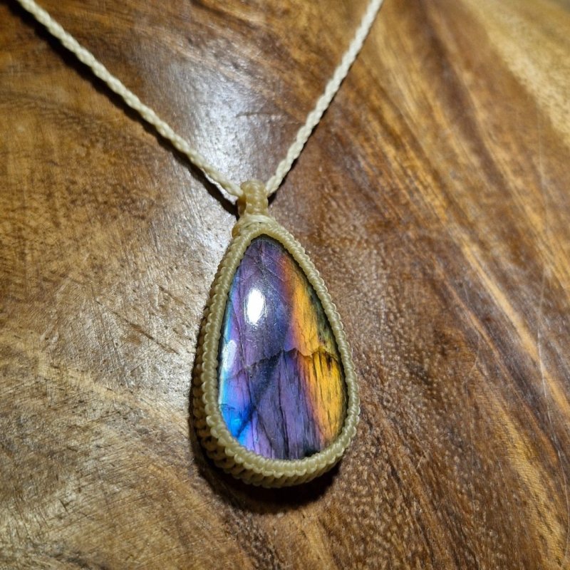 画像4: ☆09/16UP☆レインボーラブラドライト:青い光を発する美しいハイクオリティ天然ラブラドライト:スタープラズマ (4)