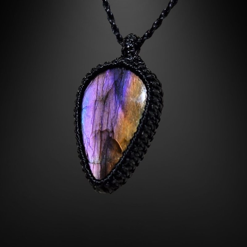 画像2: ☆09/16UP☆レインボーラブラドライト:青い光を発する美しいハイクオリティ天然ラブラドライト:ネビュラガーデン (2)