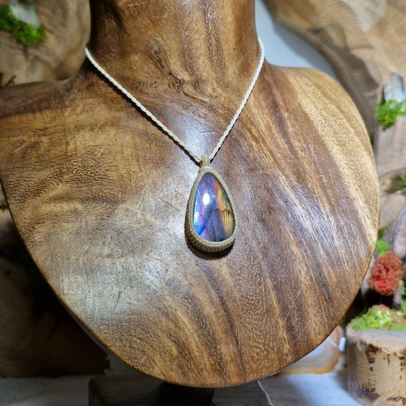 画像5: ☆09/16UP☆レインボーラブラドライト:青い光を発する美しいハイクオリティ天然ラブラドライト:スタープラズマ (5)