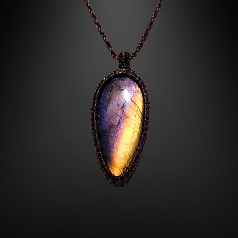 画像2: ☆09/16UP☆レインボーラブラドライト:青い光を発する美しいハイクオリティ天然ラブラドライト:セレスティアルウェーブ (2)