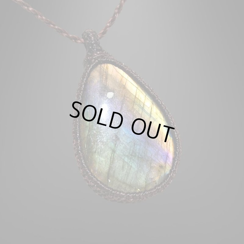 画像4: ☆09/16UP☆レインボーラブラドライト：青い光を発する美しいハイクオリティ天然ラブラドライト：スフィンクスコード (4)