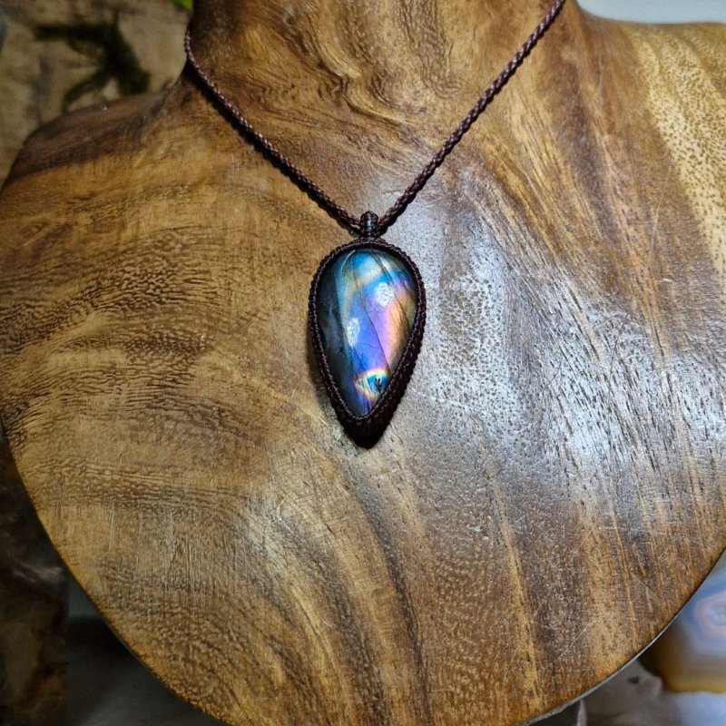 画像5: ☆09/16UP☆レインボーラブラドライト:青い光を発する美しいハイクオリティ天然ラブラドライト:インナーコスモ (5)