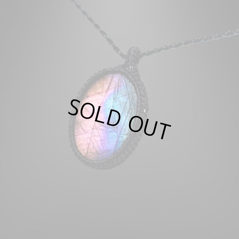 画像2: ☆09/16UP☆レインボーラブラドライト：青い光を発する美しいハイクオリティ天然ラブラドライト：ユニバースナビゲーション (2)