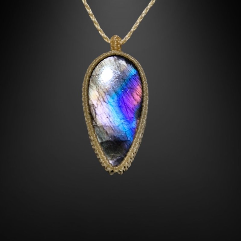 画像2: ☆09/16UP☆レインボーラブラドライト:青い光を発する美しいハイクオリティ天然ラブラドライト:ホロスフィア (2)