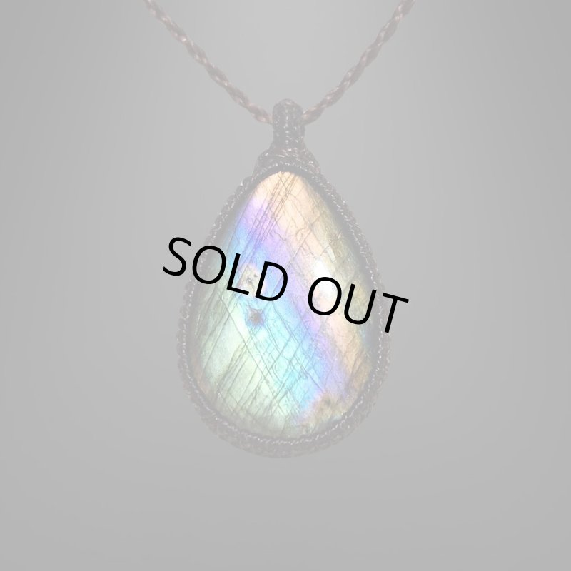 画像2: ☆09/16UP☆レインボーラブラドライト：青い光を発する美しいハイクオリティ天然ラブラドライト：スフィンクスコード (2)