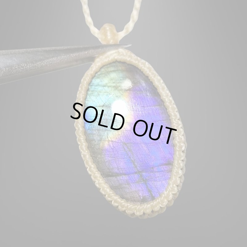 画像1: ☆09/16UP☆レインボーラブラドライト：青い光を発する美しいハイクオリティ天然ラブラドライト：サンクチュアリリング (1)