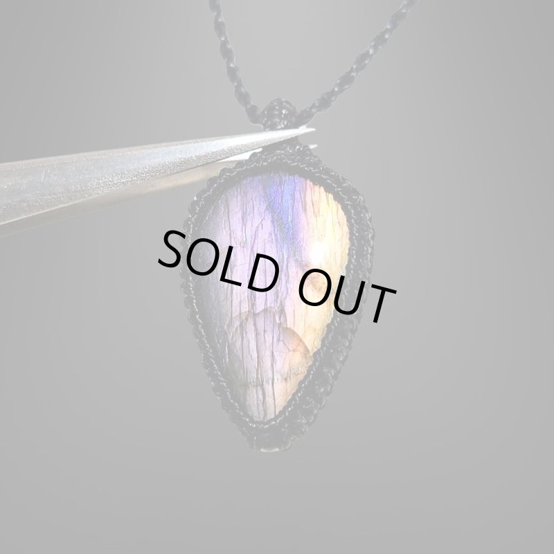 画像1: ☆09/16UP☆レインボーラブラドライト：青い光を発する美しいハイクオリティ天然ラブラドライト：ネビュラガーデン (1)