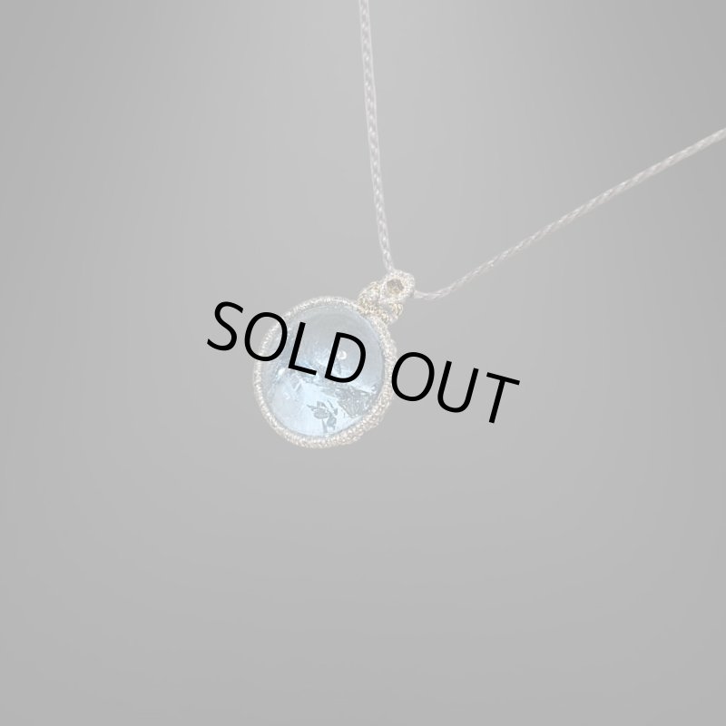 画像2: ☆09/16UP☆アクアマリン:先生作品:水色の宝石:自分にだけ輝く虹:金と銀の編み込みの世界:シリウスリング (2)