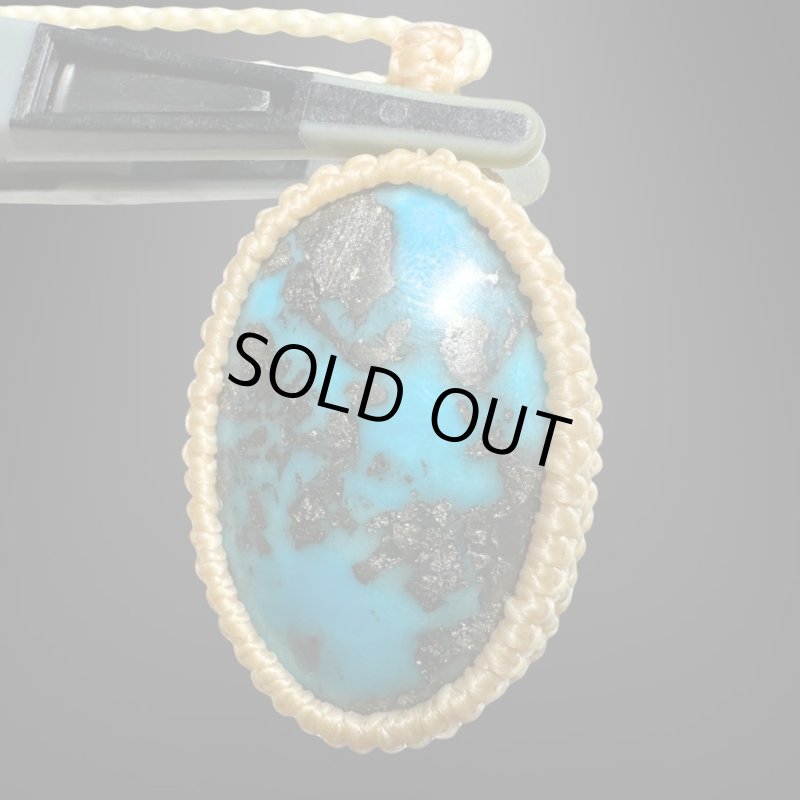 画像1: ☆10/16UP☆ペルシャ産：ハイクオリティターコイズ：パイライトの奇跡：月の影 (1)