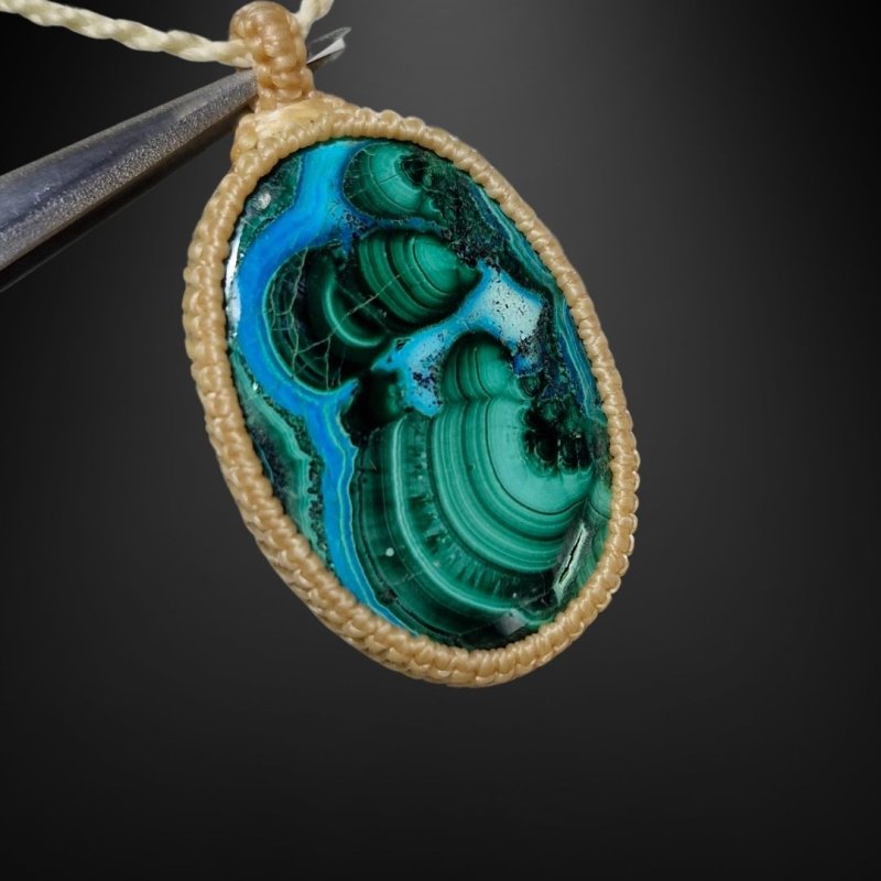 画像3: ☆10/16☆クリソコラ×マラカイト:奇跡のミックスストーン:ブラックホール (3)