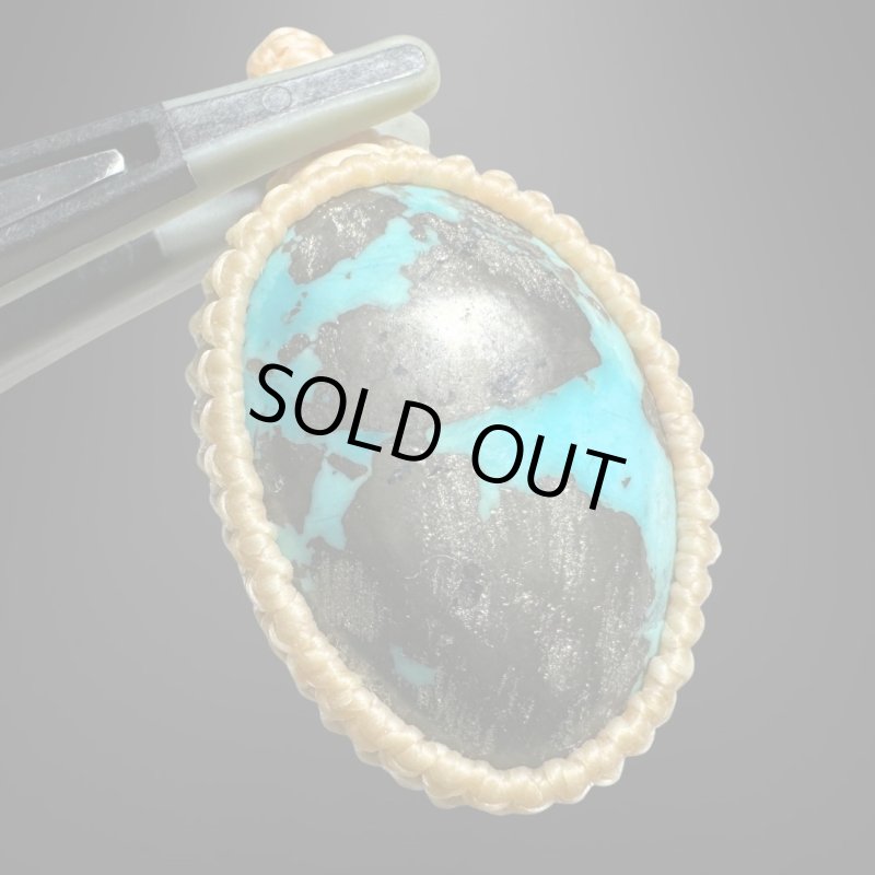 画像2: ☆10/16UP☆ペルシャ産:ハイクオリティターコイズ:パイライトの奇跡:オーロラの輝き (2)