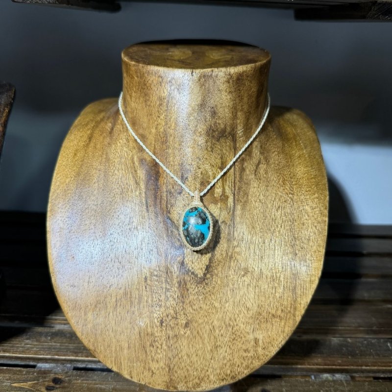 画像4: ☆10/16UP☆ペルシャ産:ハイクオリティターコイズ:パイライトの奇跡:月の影 (4)