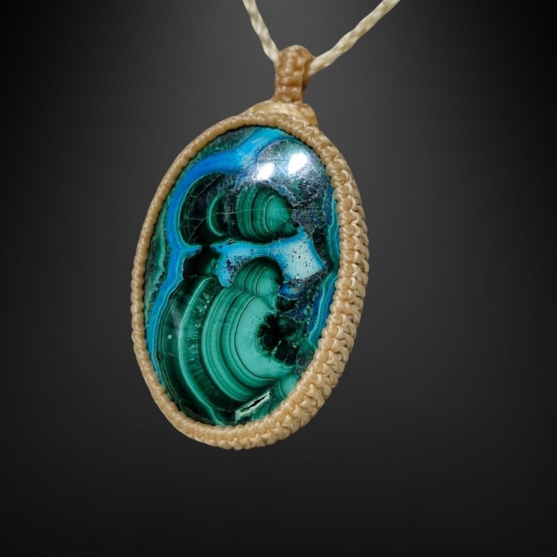 画像2: ☆10/16☆クリソコラ×マラカイト:奇跡のミックスストーン:ブラックホール (2)