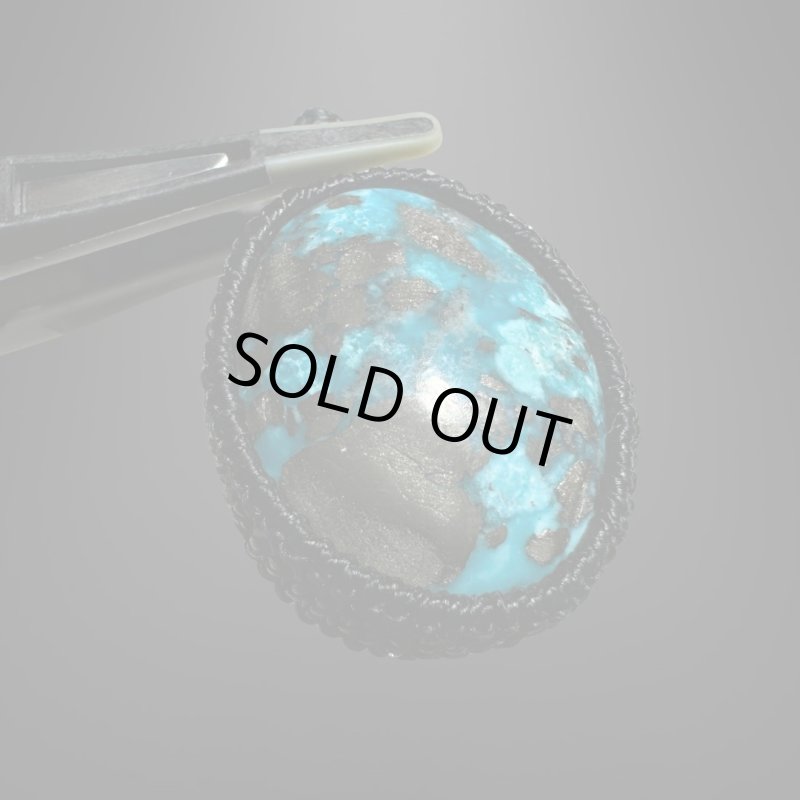 画像2: ☆10/16UP☆ペルシャ産:ハイクオリティターコイズ:パイライトの奇跡:銀河の涙 (2)