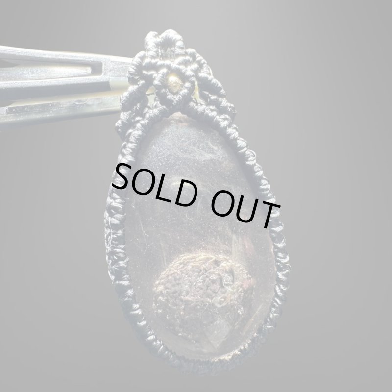 画像3: ☆11/14UP☆：クリストバライトインオブシディアン：激レア：闇灯 (3)