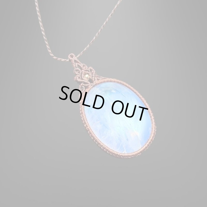 画像2: ☆12/13UP☆月の波動：ロイヤルレインボームーンストーン：先生作品：Bigサイズ：ゼンハーモニクス (2)