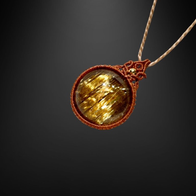 画像2: ☆12/13UP☆:ゴールドルチルクォーツ:ハイクオリティ:先生作品:金の天然の柱が石の中に:ルミナスダスク (2)