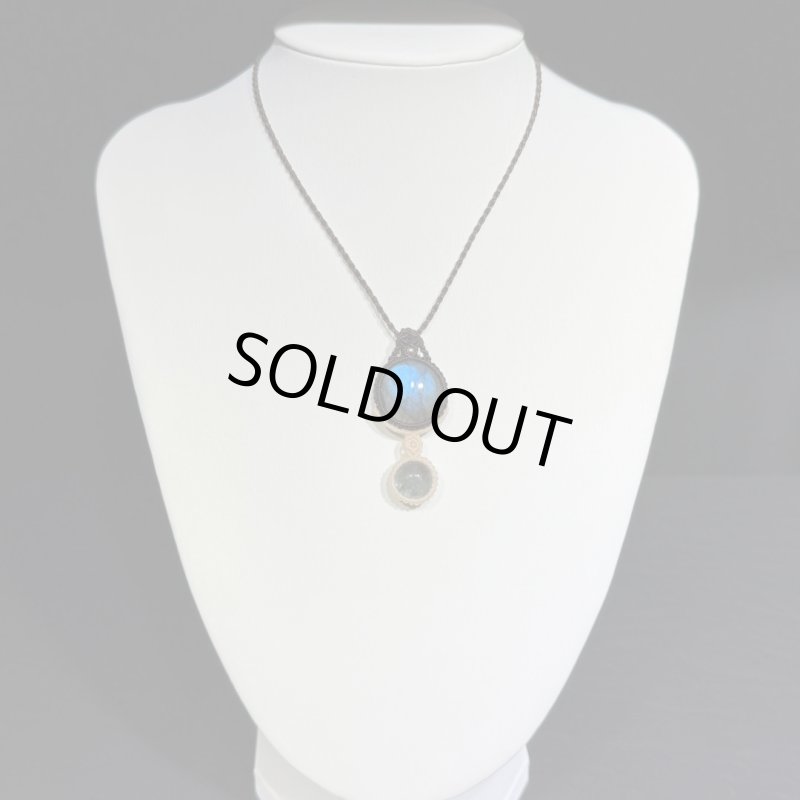 画像4: ☆12/13UP☆ディープブルーラブラドライト×バイカラータンザナイト:青い光を発する美しいハイクオリティ天然ラブラドライト: (4)