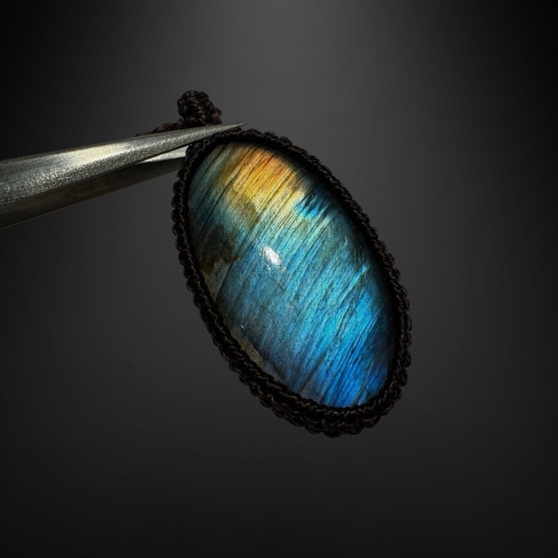 画像3: ☆12/13UP☆ディープブルーラブラドライト:青い光を発する美しいハイクオリティ天然ラブラドライト:ディバインエッセンス (3)