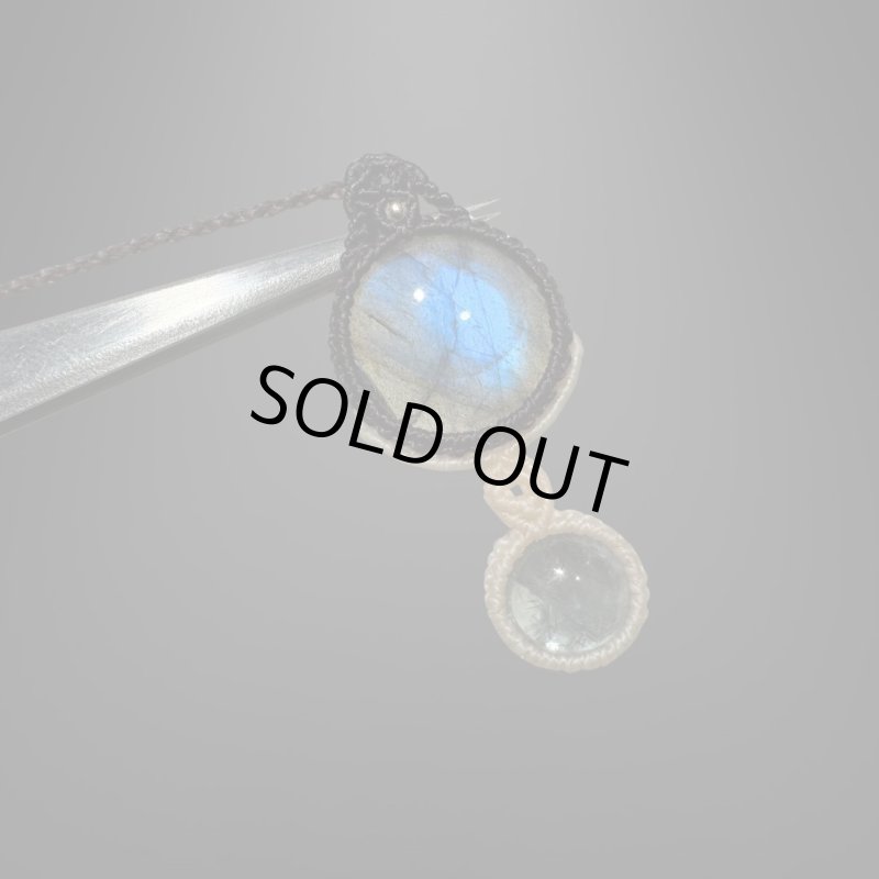 画像2: ☆12/13UP☆ディープブルーラブラドライト×バイカラータンザナイト:青い光を発する美しいハイクオリティ天然ラブラドライト: (2)