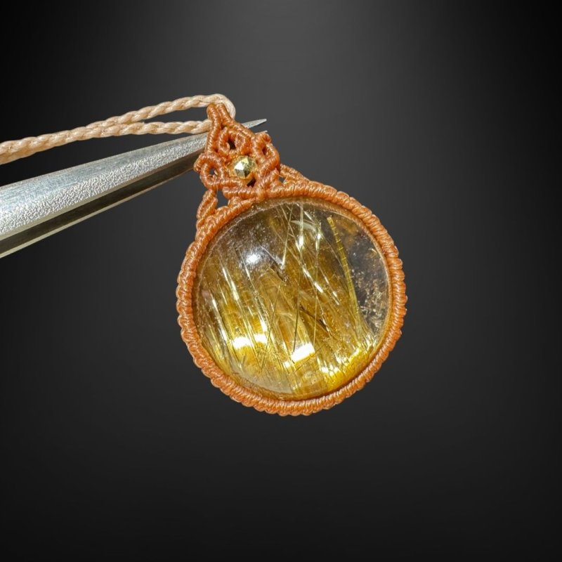 画像3: ☆12/13UP☆:ゴールドルチルクォーツ:ハイクオリティ:先生作品:金の天然の柱が石の中に:ルミナスダスク (3)