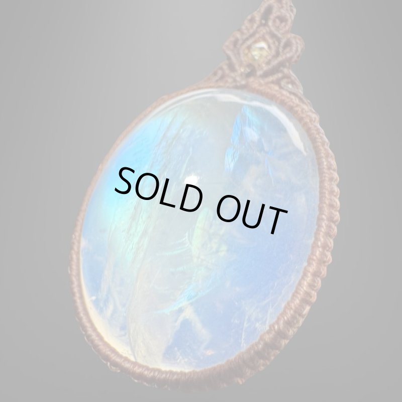 画像3: ☆12/13UP☆月の波動：ロイヤルレインボームーンストーン：先生作品：Bigサイズ：ゼンハーモニクス (3)